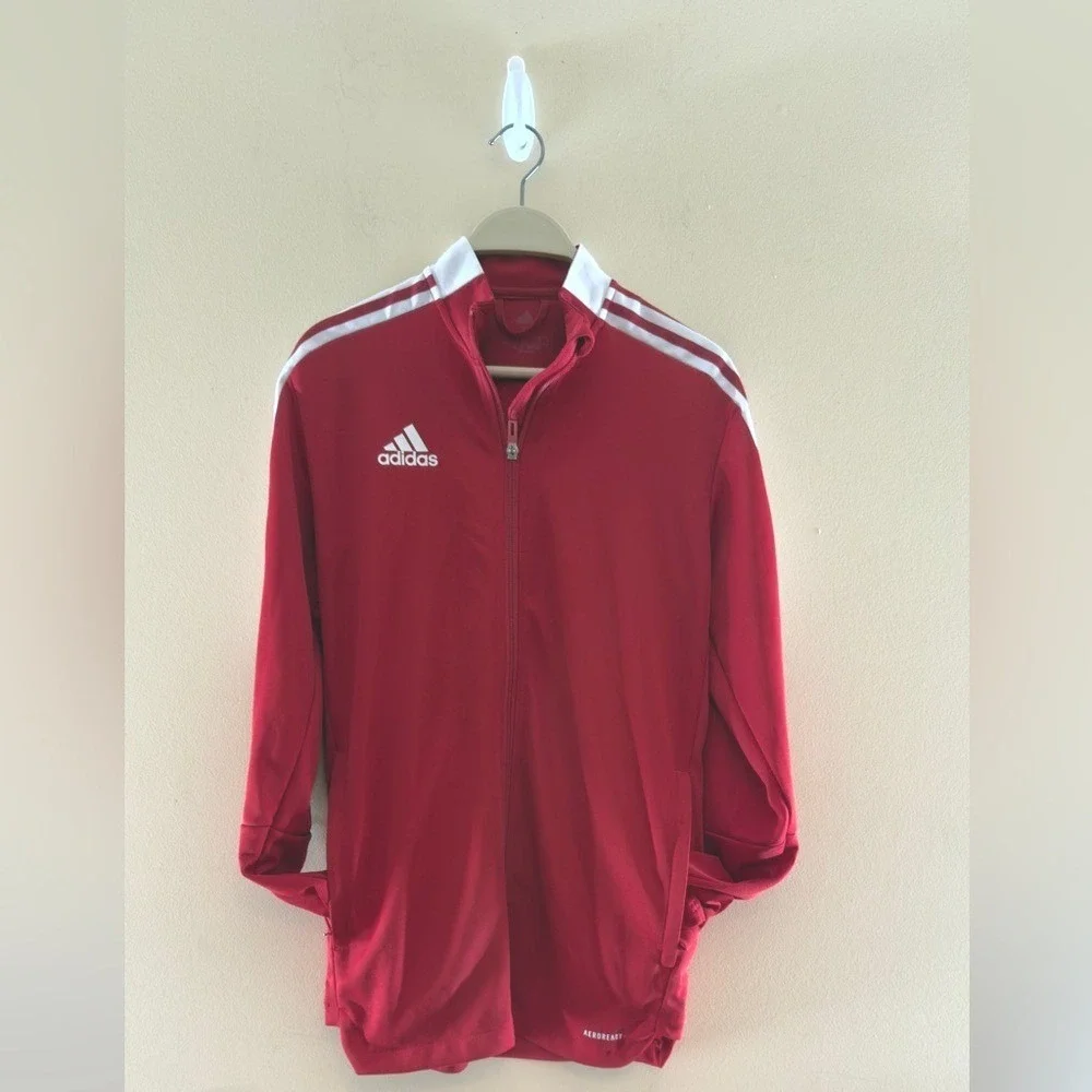 Adidas Men's Tiro 21 Track Jacket & Pants Ser - Team Power Red pants Sz M‎ top S